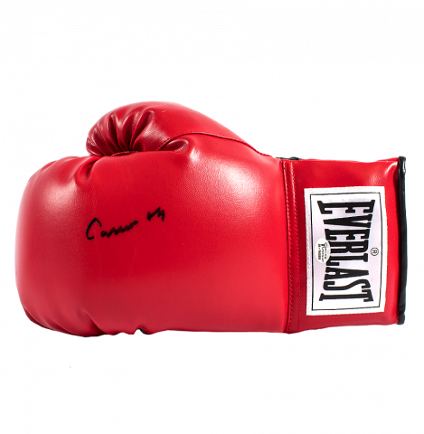 Muhammad Ali Signed Red Everlast Boxing Glove: Cassius Clay Signature Edition