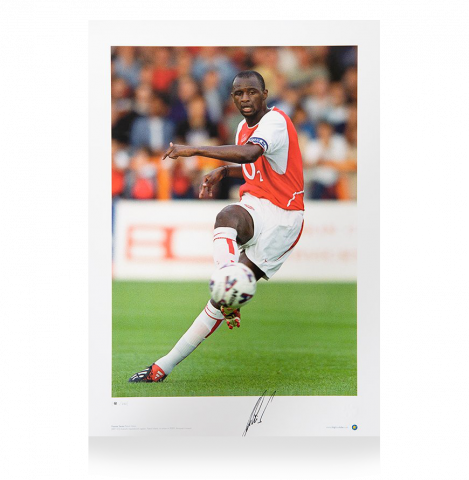Patrick Vieira Signed Arsenal Print: Arsenal Icon
