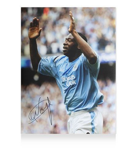 Paulo Wanchope Signed Manchester City Photo: Goal vs Newcastle United