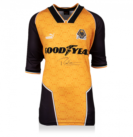 Robbie Keane Front Signed Wolverhampton Wanderers 1996-98 Home Shirt