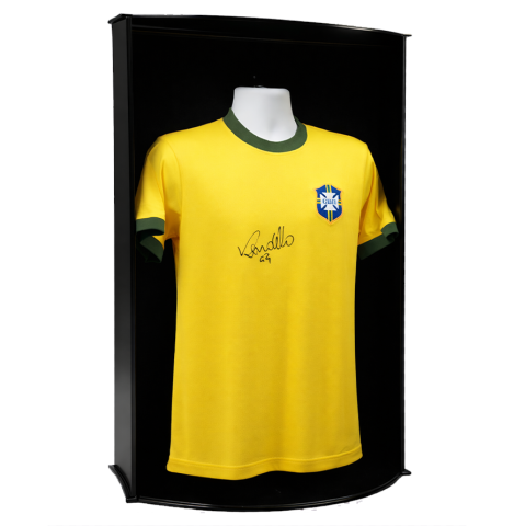 Ronaldo Front Signed Brazil 1970 Home Shirt In Icons Premier Display