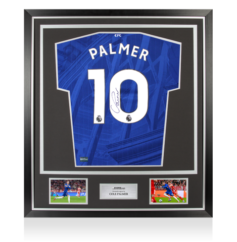 Cole Palmer Back Signed Chelsea 2025-26 Home Shirt In Classic Frame
