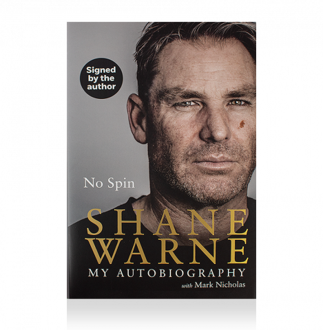 Shane Warne Signed Hardback Book: No Spin, My Autobiography