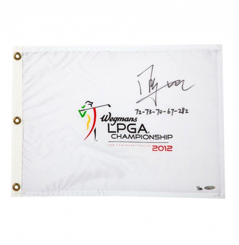 Shanshan Feng Signed 2012 LPGA Championship Pin Flag