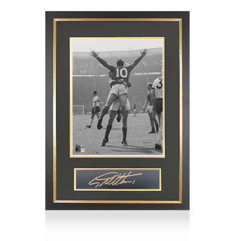 Sir Geoff Hurst Official 1966 FIFA World Cup™ Signed Plaque and Photo Frame: Iconic Wembley Final Hat-Trick
