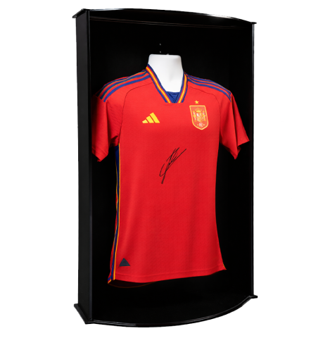 Lamine Yamal Front Signed Spain Authentic 2022-23 Home Shirt In Icons Premier Display