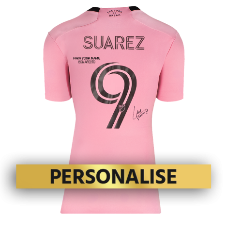PRE-ORDER Luis Suarez Signed and Personally Dedicated Inter Miami 2024-25 Home Shirt
