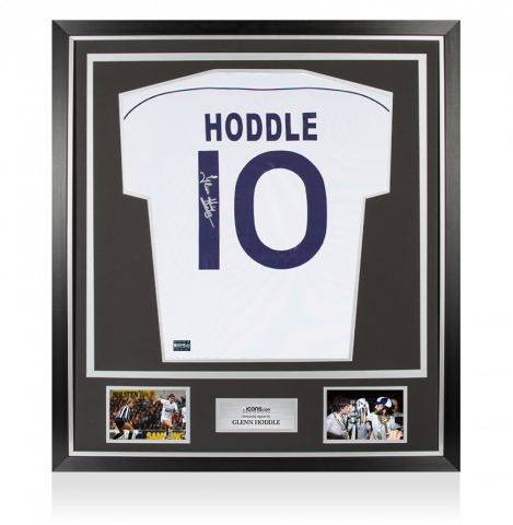 Glenn Hoddle Back Signed Tottenham Hotspur 1986-87 Home Shirt In Classic Frame