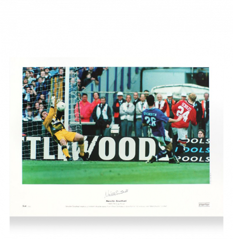 Neville Southall Signed Everton Photo