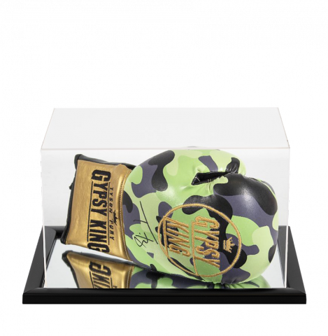 Tyson Fury Signed Boxing Glove In Acrylic Case - Camo, Gypsy King