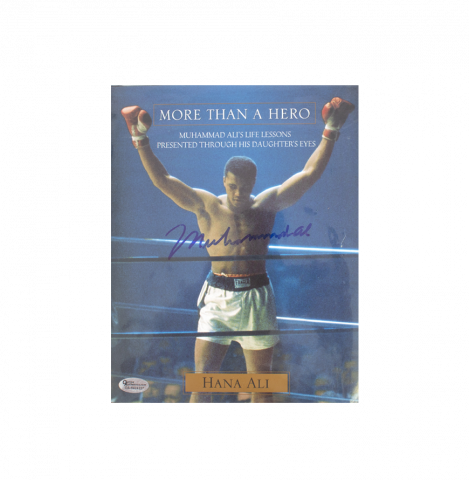Muhammad Ali Signed Book - More Than A Hero, (OA-8424227)