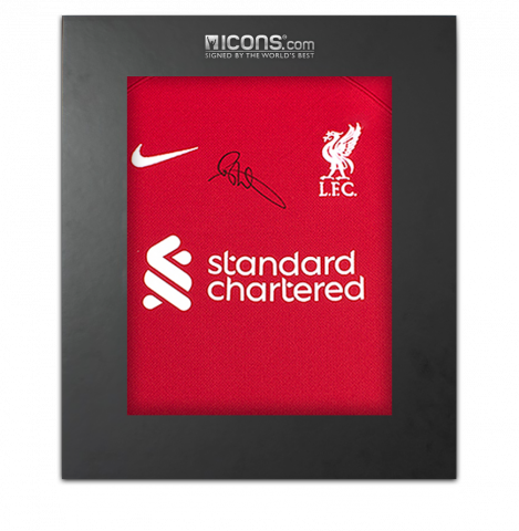 Andy Robertson Front Signed Liverpool FC 2022-23 Home Shirt In Deluxe Packaging