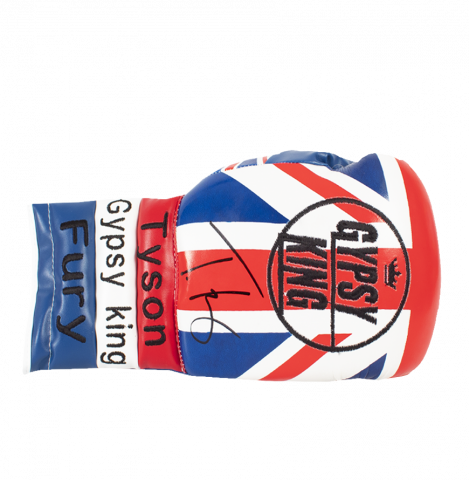 Tyson Fury Signed Boxing Glove: Union Jack