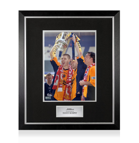 Danny Murphy Signed Liverpool FC Photo In Premium Photo Frame: 2001 FA Cup Winner