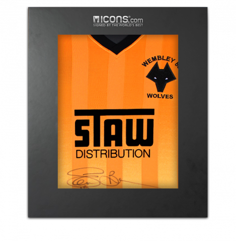 Steve Bull Front Signed Wolverhampton Wanderers Wembley 1988 Home Shirt In Deluxe Packaging