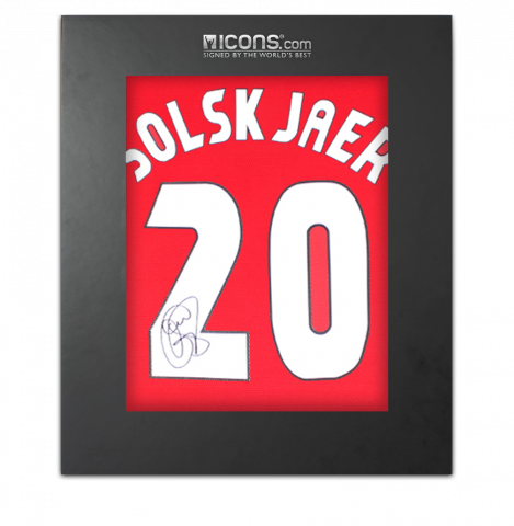 Ole Gunnar Solskjaer Back Signed Manchester United 2021-22 Home Shirt In Deluxe Packaging