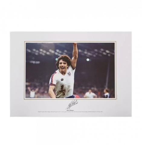Kevin Keegan Signed England Photo: England vs Scotland 1979