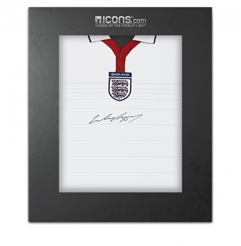 Wayne Rooney Front Signed England 2004 Home Shirt In Deluxe Packaging