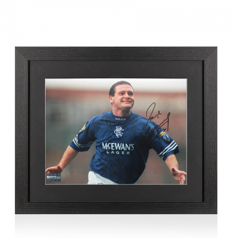 Paul Gascoigne Signed Rangers Print