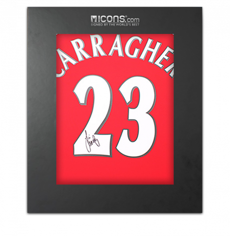 Jamie Carragher Back Signed Liverpool 2000 Home Shirt In Deluxe Packaging