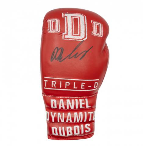 Daniel Dubois Signed Triple-D Red Boxing Glove