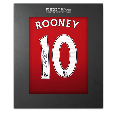 Wayne Rooney Back Signed Manchester United 2024-25 Home Shirt In Deluxe Packaging
