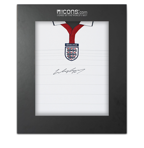 Wayne Rooney Front Signed England 2004 Home Shirt In Deluxe Packaging