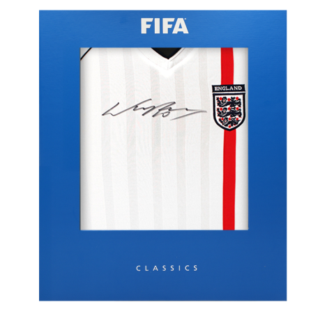Wayne Rooney Official FIFA World Cup™ Front Signed England 2002 Home Shirt In Deluxe Packaging