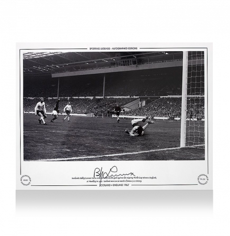 Bobby Lennox Signed Scotland Photo