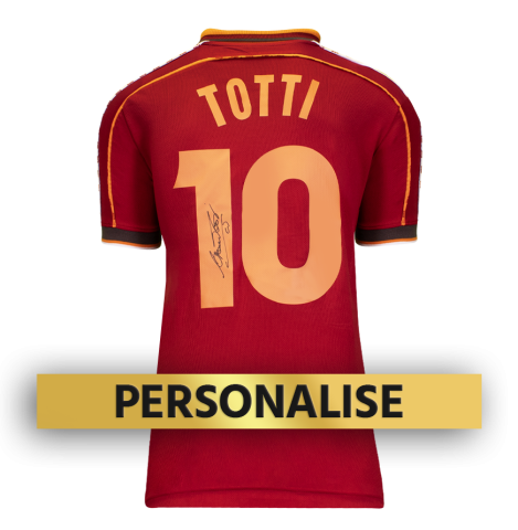 Francesco Totti Signed AS Roma Photo: UEFA Champions League Goal
