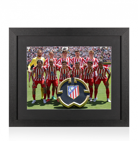 UNSIGNED Atlético Madrid Photo In Black Wooden Frame: 2025 FIFA Club World Cup Squad