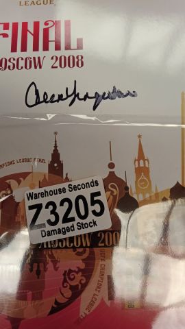 WAREHOUSE SECONDS Sir Alex Ferguson Signed 2008 UEFA Champions League Final Programme - Grade C