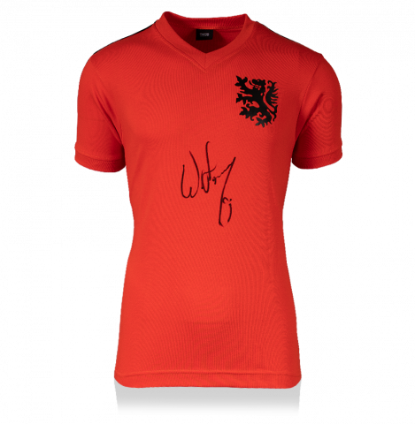 Willem van Hanegem Front Signed Retro Netherlands Home Shirt