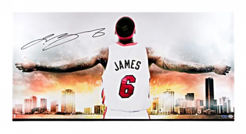 PRE-ORDER LeBron James Signed Photo: Witness Miami II 