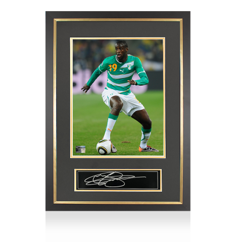 Yaya Toure Official 2010 FIFA World Cup™ Signed Plaque and Photo Frame