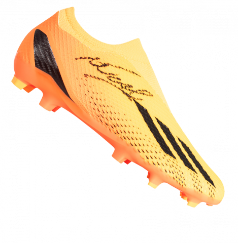 WAREHOUSE SECONDS Lucas Moura Signed Orange Adidas Boot - Grade B