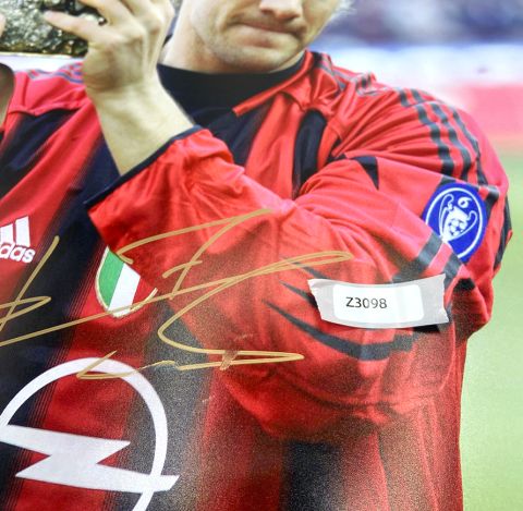 WAREHOUSE SECONDS Andriy Shevchenko Signed AC Milan Photo: 2004 Ballon d'Or Winner - Grade C
