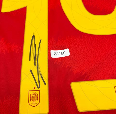 WAREHOUSE SECONDS Lamine Yamal Back Signed Spain 2024 Home Shirt - Grade A