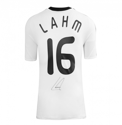 WAREHOUSE SECONDS Philip Lahm Back Signed Germany 2008-09 Home Shirt - Grade C