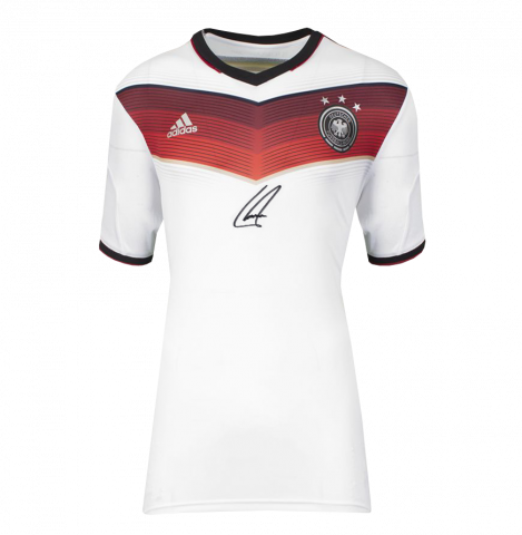 WAREHOUSE SECONDS Philip Lahm Front Signed Germany 2014 Home Shirt - Grade B