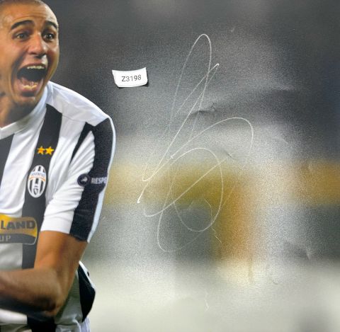 WAREHOUSE SECONDS David Trezeguet Signed Juventus Photo - Grade C
