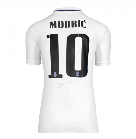 WAREHOUSE SECONDS Luka Modric Back Signed Real Madrid 2022-23 Home Shirt - Grade A
