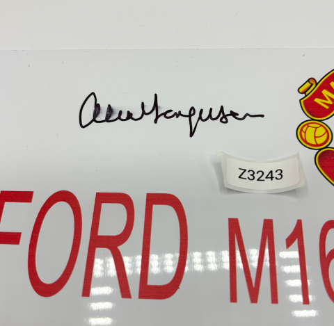 WAREHOUSE SECONDS Sir Alex Ferguson Signed Old Trafford Street Sign - Grade B WAREHOUSE SECONDS Sir Alex Ferguson Signed Old Trafford Street Sign - Grade B