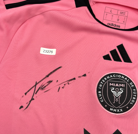 WAREHOUSE SECONDS Lionel Messi Front Signed Inter Miami 2024 Home Shirt 2024 MLS Supporters Shield Winner - Grade C WAREHOUSE SECONDS Lionel Messi Front Signed Inter Miami 2024 Home Shirt 2024 MLS Supporters Shield Winner - Grade C