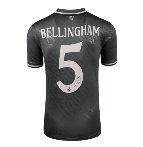 WAREHOUSE SECONDS Jude Bellingham Back Signed Real Madrid 2024-25 Third Shirt - Grade B