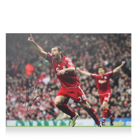 WAREHOUSE SECONDS Javier Mascherano Signed Liverpool Photo: Goal - Grade A
