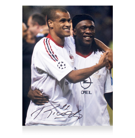 WAREHOUSE SECONDS Rivaldo Signed AC Milan Photo: 2003 UEFA Champions League Winner - Grade A