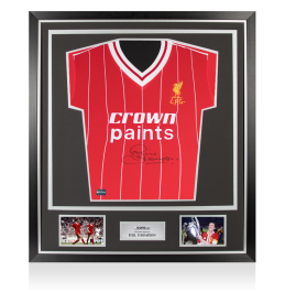 Phil Thompson Front Signed Liverpool 1982-83 Home Shirt In Classic Frame