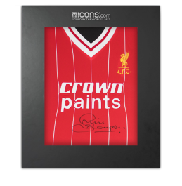 Phil Thompson Front Signed Liverpool 1982-83 Home Shirt In Deluxe Packaging