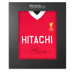 Phil Thompson Front Signed Liverpool FC 1978 Home Shirt In Deluxe Packaging